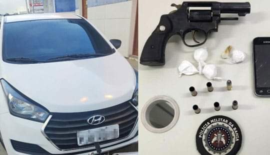 Homem morre durante troca de tiros com a polícia em Araci; carro roubado é encontrado